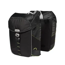 BASIL MILES DOUBLE BAG fekete-lime dupla táska