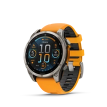 GARMIN FENIX 8 titán/narancs sportóra