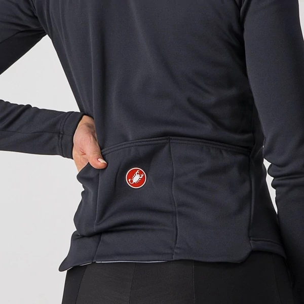 Kép 3/4 - CASTELLI SINERGIA 2 fekete/fehér XS női hosszú ujjú mez