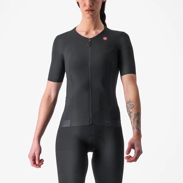 CASTELLI PREMIO W BLACK rövid ujjú mez