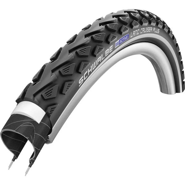 SCHWALBE LAND CRUISER PLUS 28" HS450 fekete/reflektív 47-622 gumiköpeny