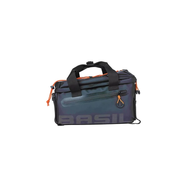 Kép 2/7 - BASIL MILES TARPAULIN TRUNKBAG 7L fekete-narancs csomagtartó táska