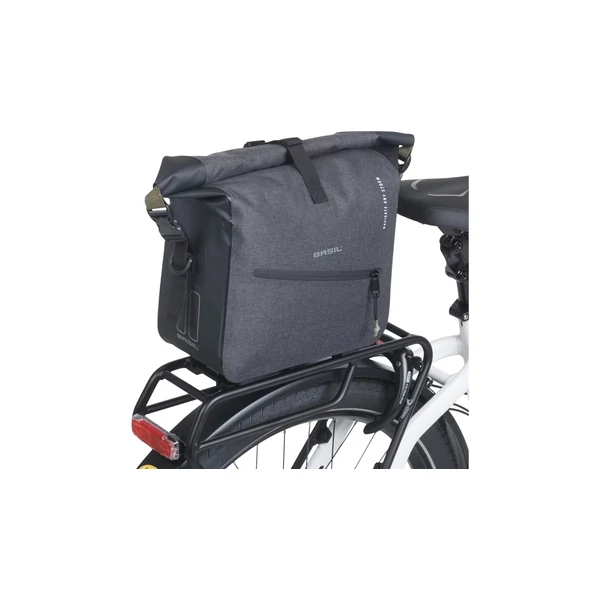 Kép 6/7 - BASIL NAVIGATOR STORM TRUNKBAG fekete táska csomagtartóra