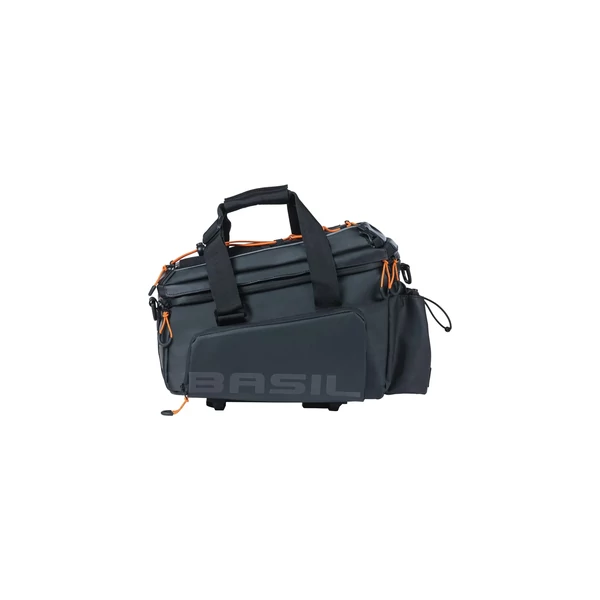 Kép 2/8 - BASIL MILES TARPAULIN TRUNKBAG PRO XL 9L fekete-narancs csomagtartó táska