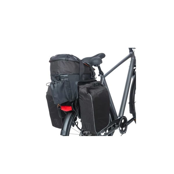 Kép 8/8 - BASIL MILES TARPAULIN TRUNKBAG PRO XL 9L fekete-narancs csomagtartó táska