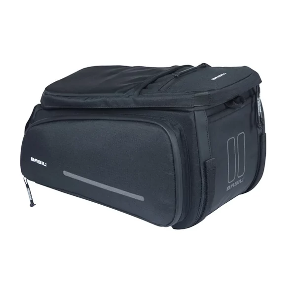 BASIL MOVE TRUNKBAG 10-26L fekete csomagtartó táska
