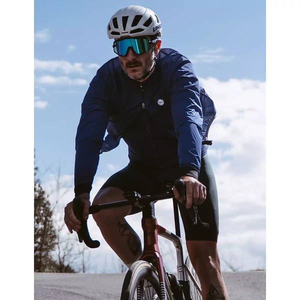 Kép 3/11 - BICYCLE LINE DEFENDER PRO Navy Blue XXXL szélálló kabát