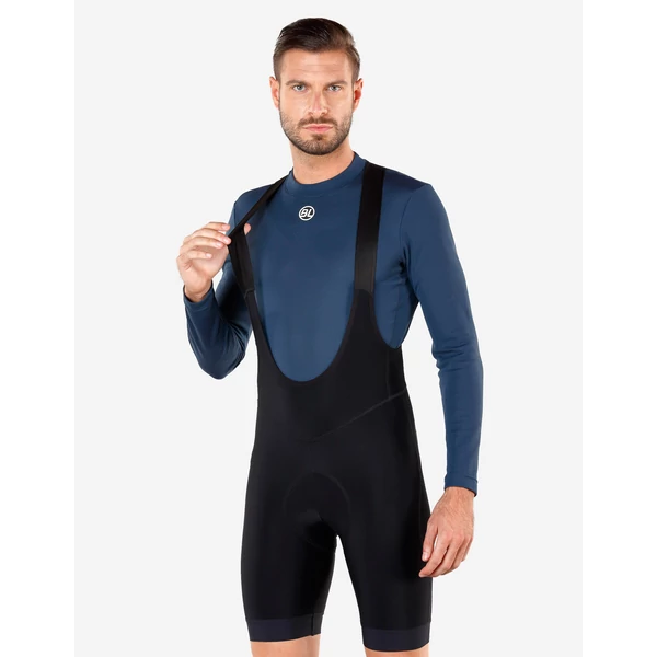 Kép 4/9 - BICYCLE LINE NORMANDIA E Black S vízálló kantáros rövidnadrág