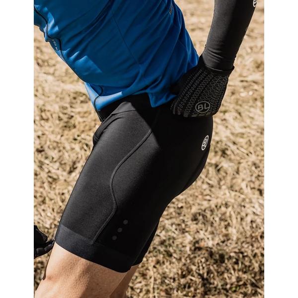 Kép 7/9 - BICYCLE LINE NORMANDIA E Black S vízálló kantáros rövidnadrág