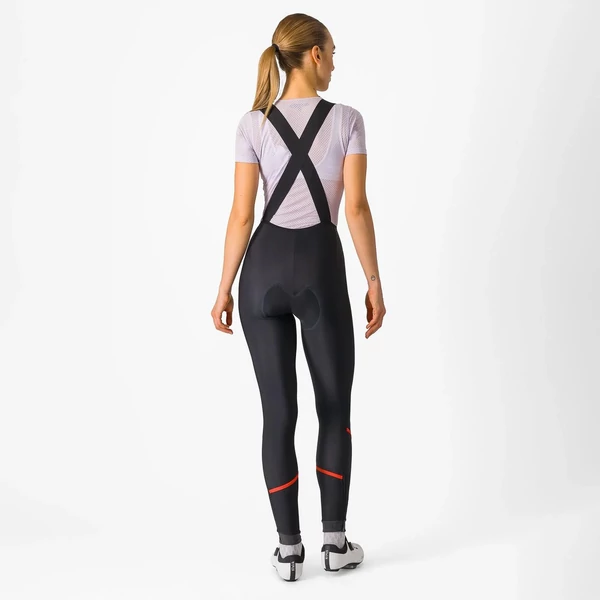 Kép 7/7 - CASTELLI VELOCISSIMA DT Black/Hibiscus L női kantáros hosszúnadrág