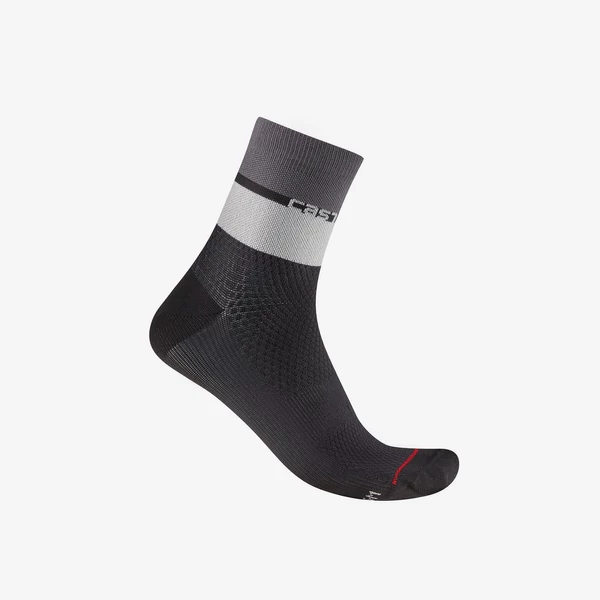CASTELLI ELEGANTE 12 Black/Silver-Gray L-XL (39-41) női zokni