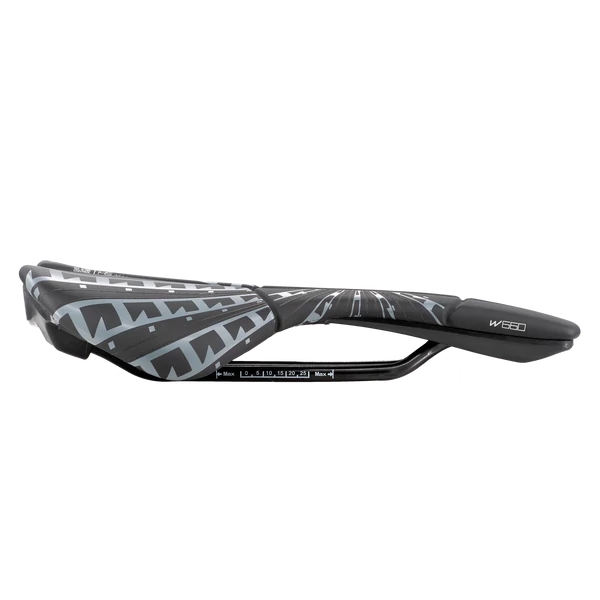 Kép 2/2 - PROLOGO PROXIM W660 155mm RECYCLED STEEL SLIDE CONTROL black/anthracite nyereg