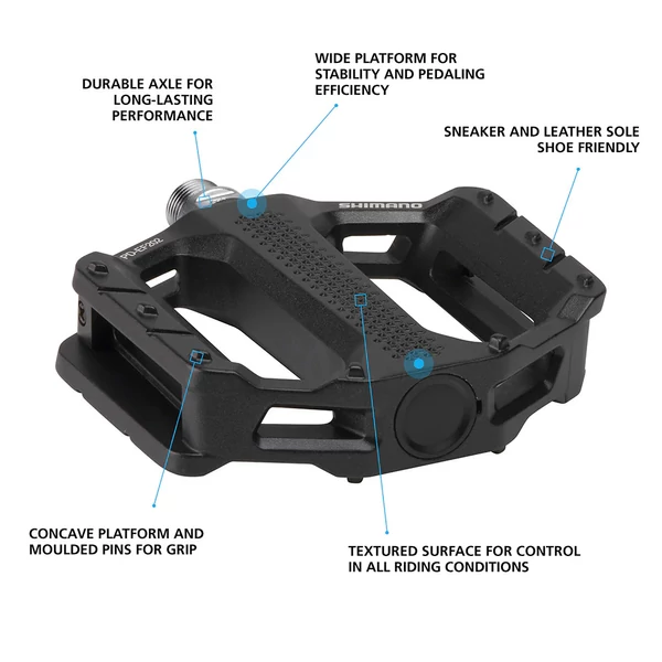Kép 2/4 - SHIMANO PD-EF202 fekete platform pedál