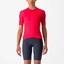 CASTELLI ESPRESSO W Hibiscus/Dark Gray XS női rövid ujjú mez