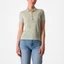 CASTELLI MERINO W Desert Green S női galléros póló