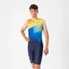 CASTELLI FREE SANREMO 3 Blue/Orange XS triatlon ujjatlan egyberuha
