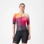 CASTELLI FREE SPEED 3 W Night Shade/Orange-Rose L női triatlon rövid ujjú mez