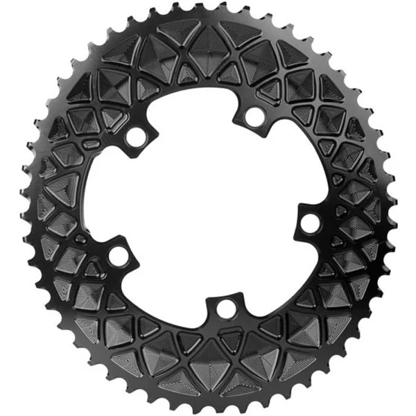 ABSOLUTEBLACK ROAD OVAL 5x110 BCD 52T fekete lánctányér