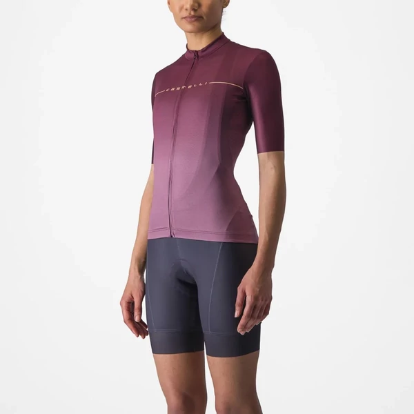 Kép 3/8 - CASTELLI SALITA Bordeaux/Purple/Orange L női rövid ujjú mez