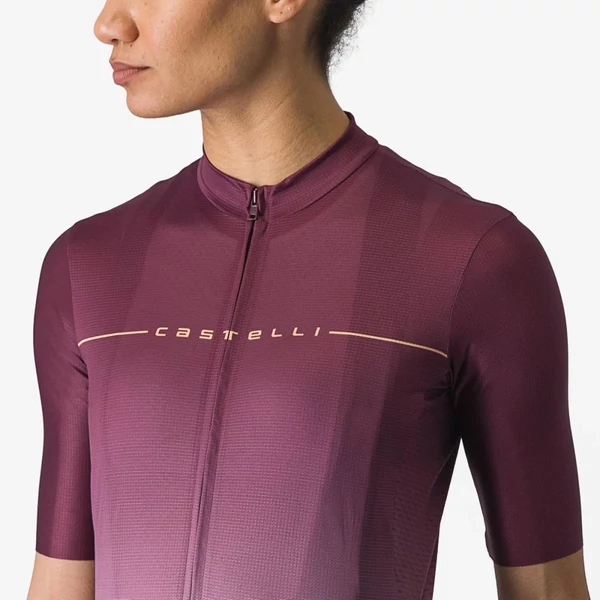 Kép 6/8 - CASTELLI SALITA Bordeaux/Purple/Orange L női rövid ujjú mez