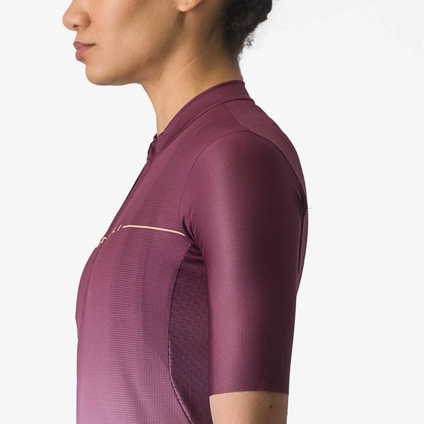 Kép 7/8 - CASTELLI SALITA Bordeaux/Purple/Orange L női rövid ujjú mez