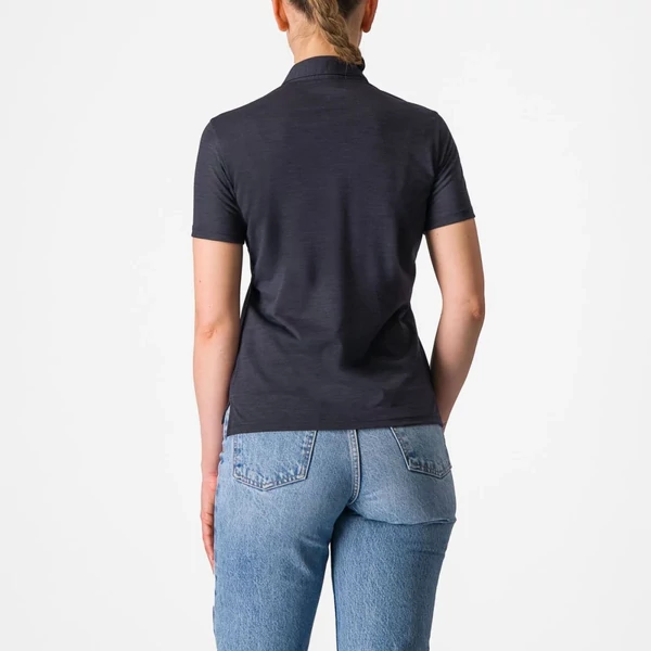 Kép 2/5 - CASTELLI MERINO W női galléros póló