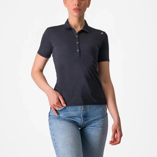 CASTELLI MERINO W női galléros póló